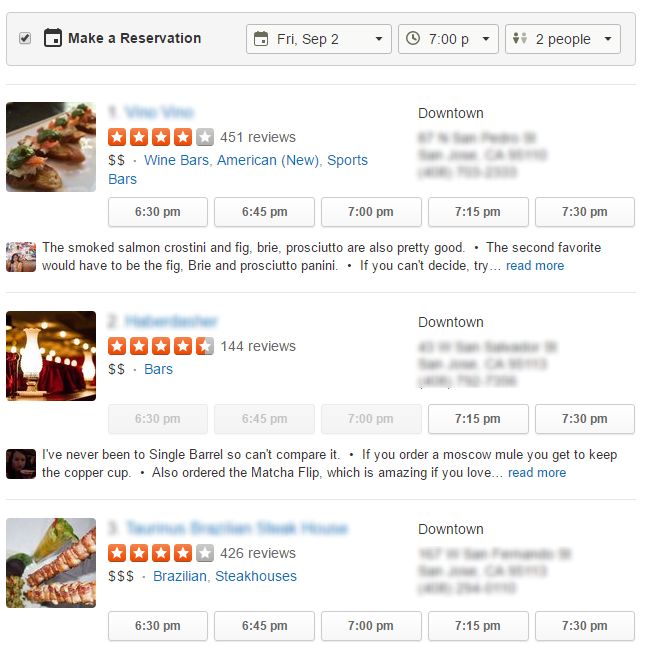 yelp make reservations