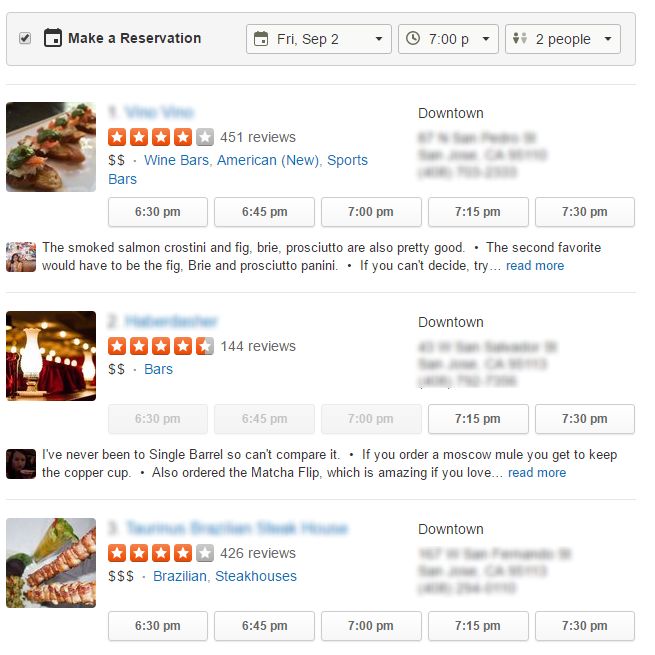 yelp reservations michaelangelos big sky