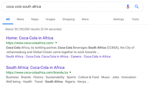 Coca-Cola Africa Website 2
