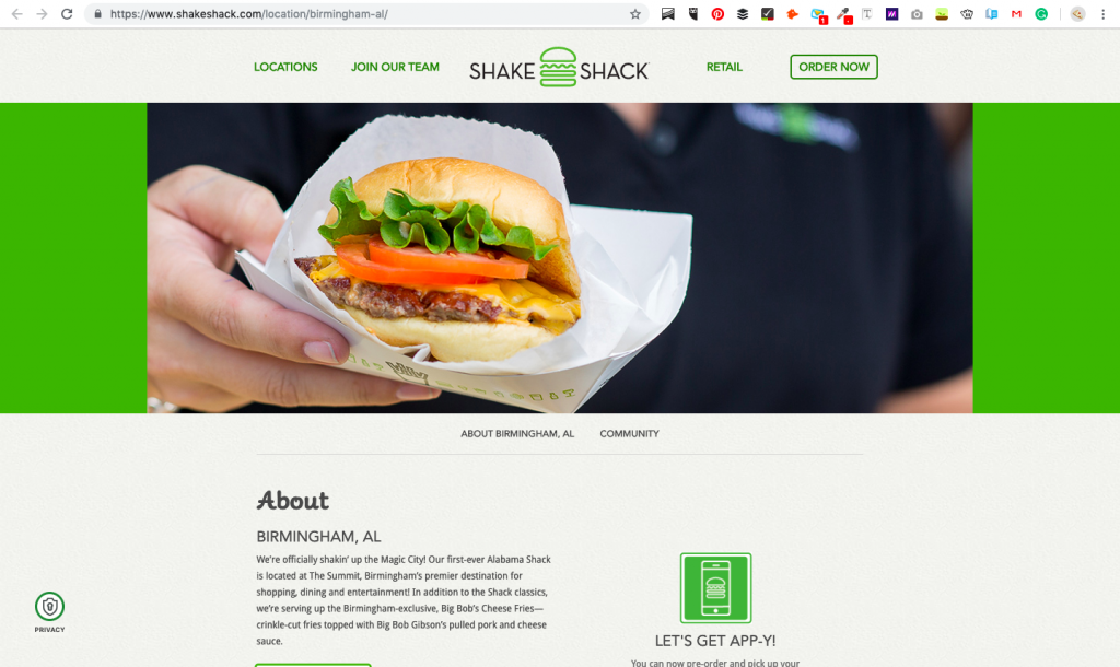 Shake Shack URL Structure Optimization 2