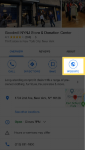 Add your website to your Google My Business Profile