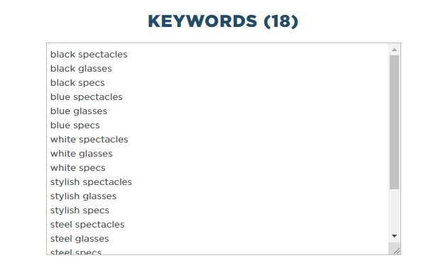 Keywords