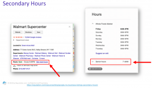Add secondary business hours to your google my business profile