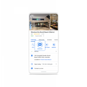 Messaging in your Google My Business