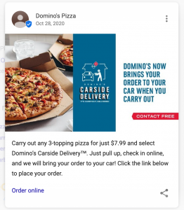 dominos-covid-curbside-delivery