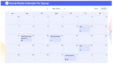 synup product update: shareable content calendars