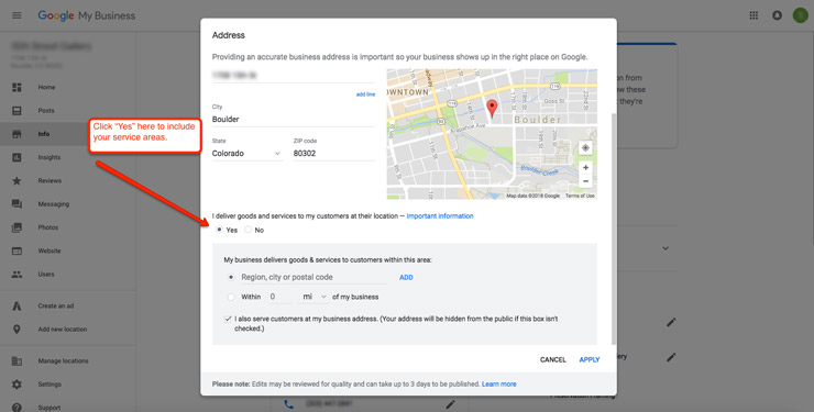 Neglecting Service Area Specifications