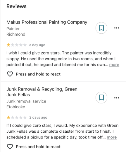 Empty Feedback, Empty Profiles