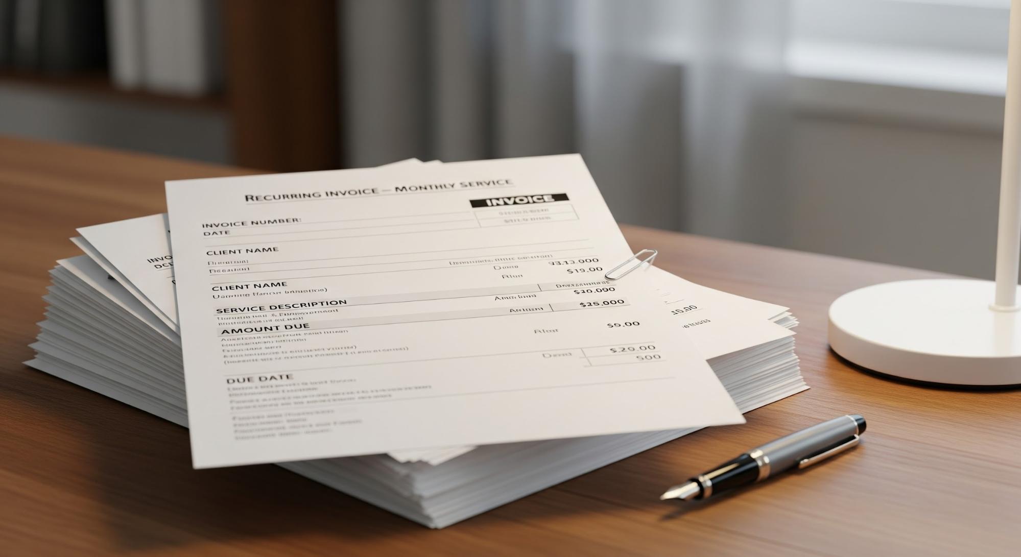 Agency Recurring Invoices