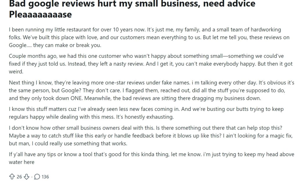 Bad Reviews