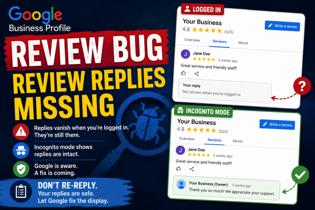 review reply missing bug