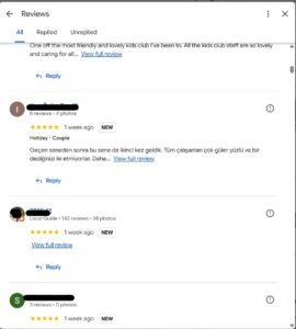 review reply missing